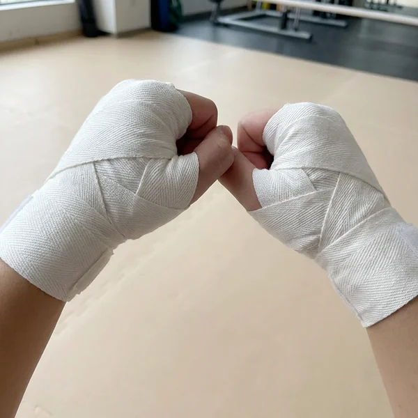 Venda de boxeo elástica de algodón para manos