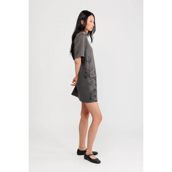 Vestido gris - Imagen 2