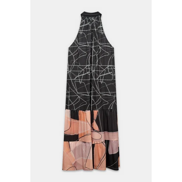 Vestido sin mangas estampado