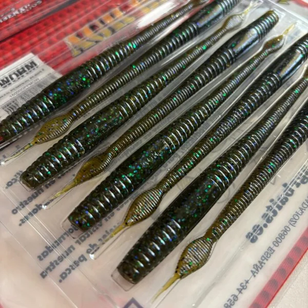 Vinilo AGR Motion Worm 5.5'' Green Pumpkin Purple