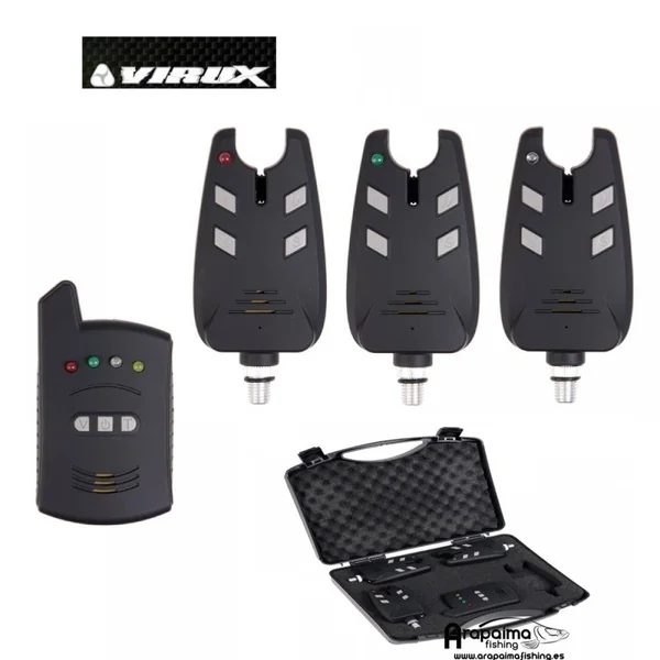VIRUX BAFFLE MALETIN 3 Alarmas Con Receptor - Arapaima Fishing