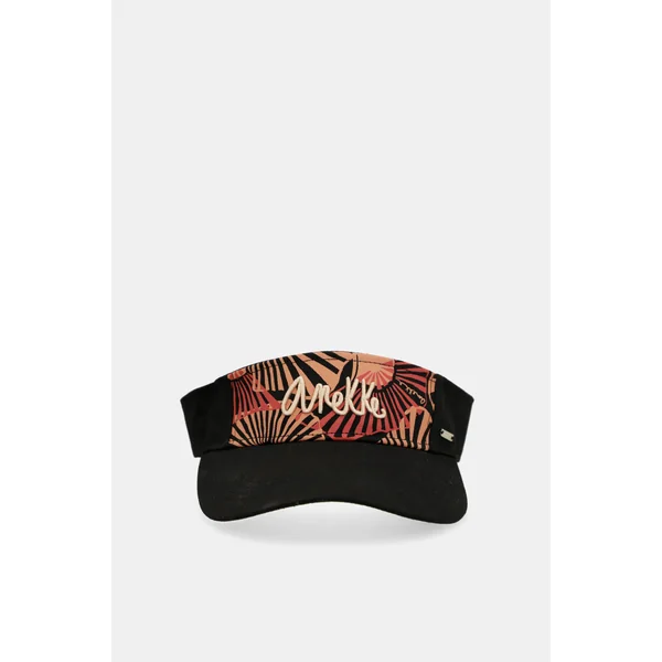 Visera negra estampada