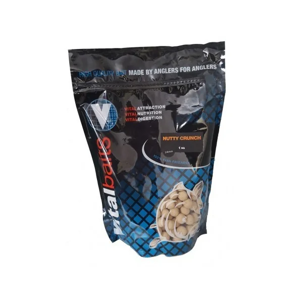 VITALBAITS BOILIE NUTTY CRUNCH BLANCO 18 MM 1 KG
