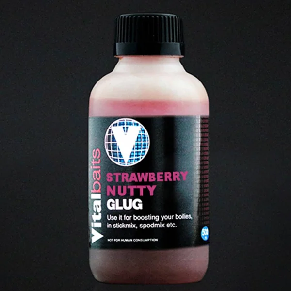 VITALBAITS STRAWBERRY NUTTY GLUG 500 ml - Arapaima Fishing
