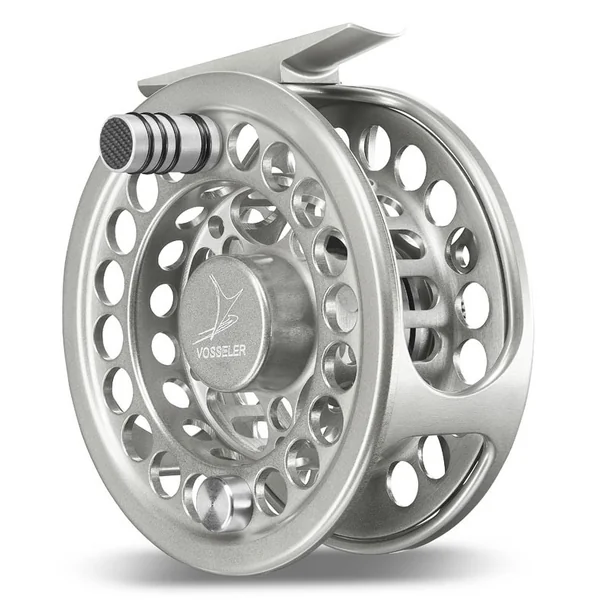 Vosseler DC2 carrete de mosca plata