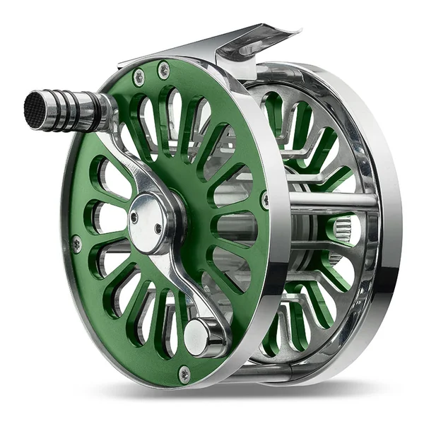 Vosseler Passion carrete de mosca de aluminio verde